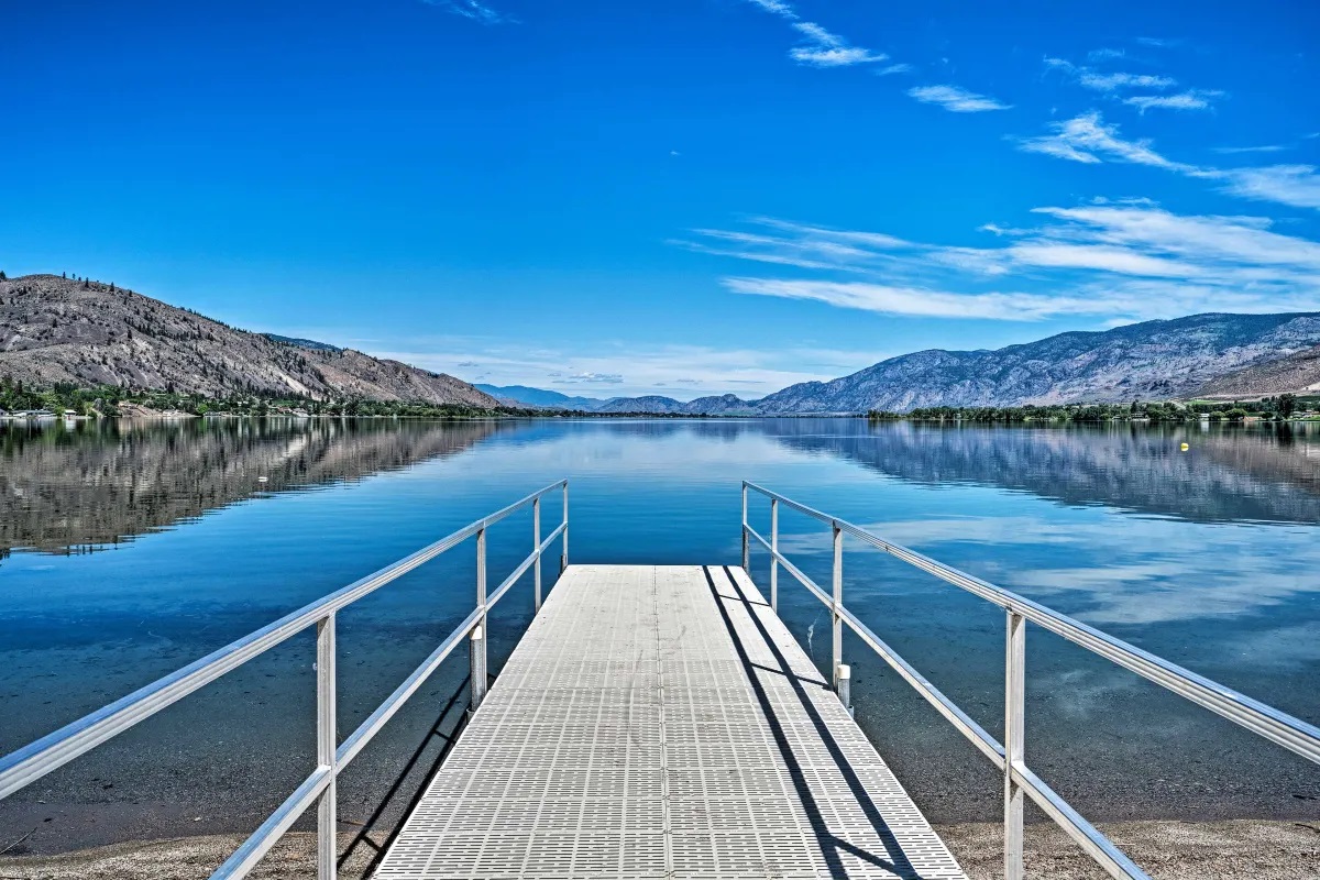 Short dock on the lake